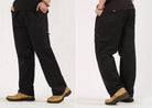 Plus Size New Men Cargo Pants Casual Cotton Straight Multi-Pocket Overalls Loose Trouser