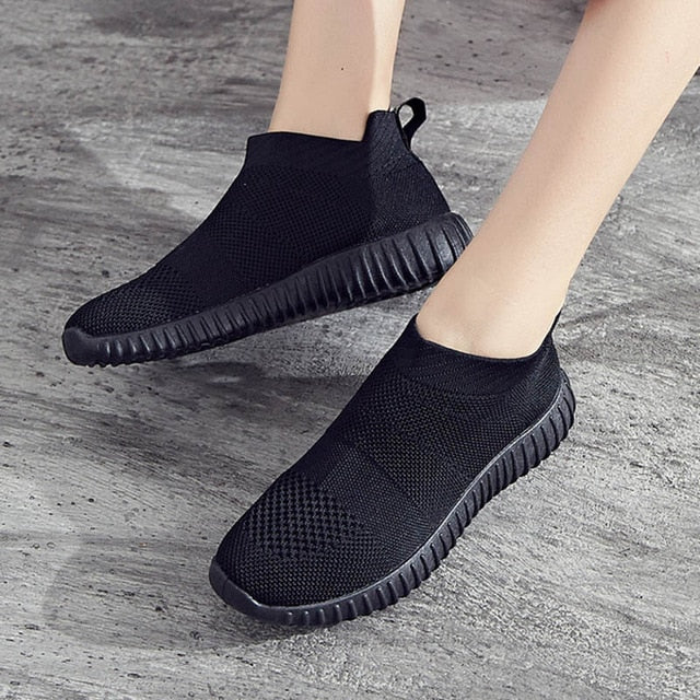 Women Stretch Sock Sneaker Ankle Boots