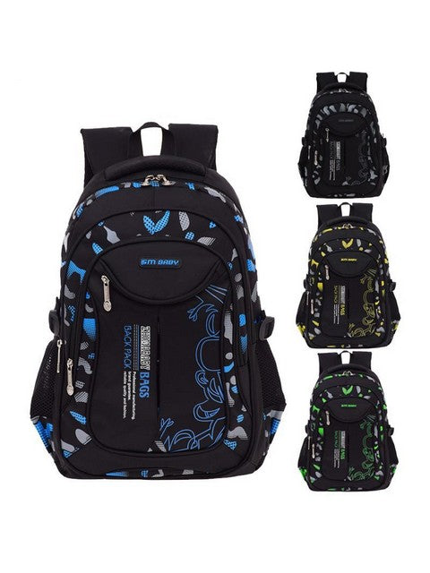 Waterproof Backpack Schoolbag For Male Casual School Bags For Boys 1-3-6 Grade