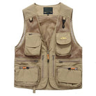 Men Summer Utility Multi Pockets Thin Mesh Vest 5XL fishing vest