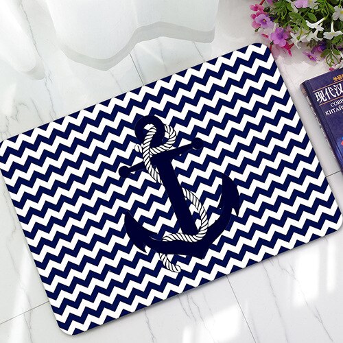 Ashore Shop Nautical Anchor Anti-Slip Boating Style Door Mat